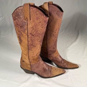 Tall Cowhide Leather Sartore boots
